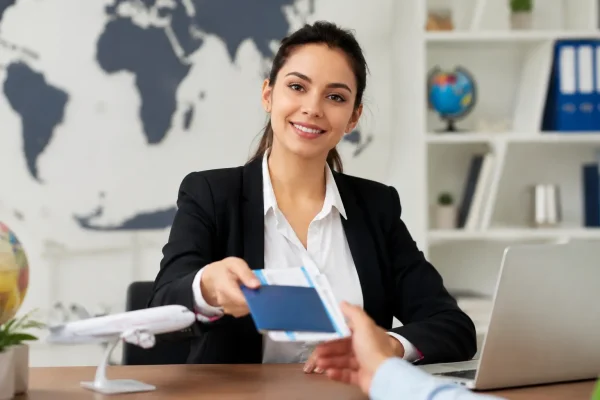 Students learning air ticketing and travel booking course in Madurai, Tamil Nadu, India